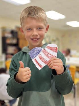 Club members enthusiastically cut out and decorated their own Veterans Day hearts during last week’s arts and crafts program at the Schulenburg Unit. Boys &amp; Girls Clubs of Champion Valley wants to sincerely thank all veterans for their service. Shown is Club member Braxton Spradley.