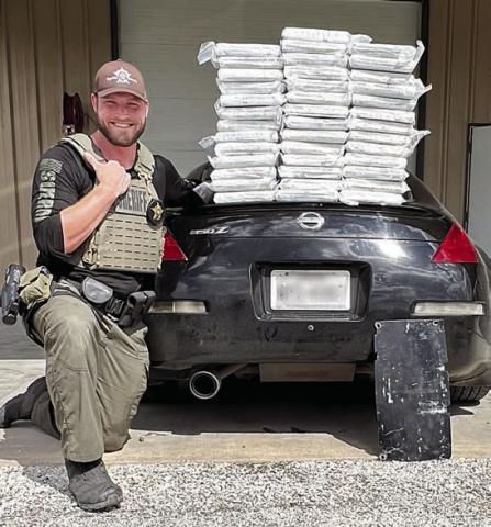 Cocaine valued at $4 million was seized during a traffic stop on Interstate 10 near Schulenburg by Jeramy Ellison of the Fayette County Narcotics Unit.