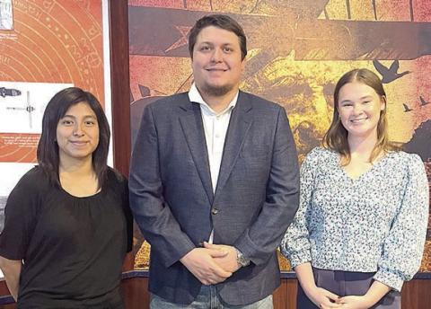 Recent recipients of the Stanzel Family Foundation’s professional scholarship are (from left) Jennifer Garza, Martin Bigham and Hannah Heger.