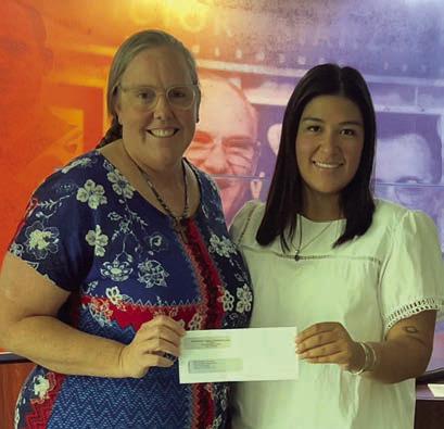 The Alliance for College &amp; Ca reer Student Success recently received a grant from Stanzel Family Foundation. Shown are (from left) Susie Shank, ACCSS director; and Melanie Ramirez, Stanzel Family Foundation program director.