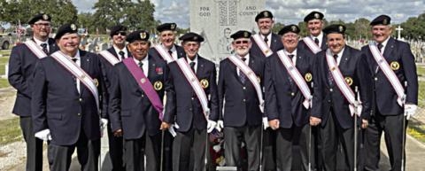 4th Degree KCs serve as honor guard for bishop at veterans memorial Mass