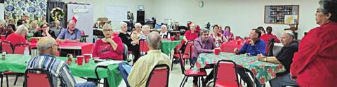At the Navidad valley community connections Christmas lunch on Wednesday, Dec. 15, all seven board members were present to serve the senior citizens attending.