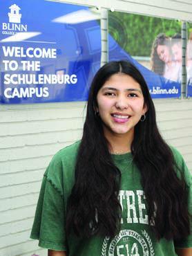 Nayeli Rodriguez, who is attending Blinn College-Schulenburg after graduating from Flatonia High, wants to become a criminal defense attorney.