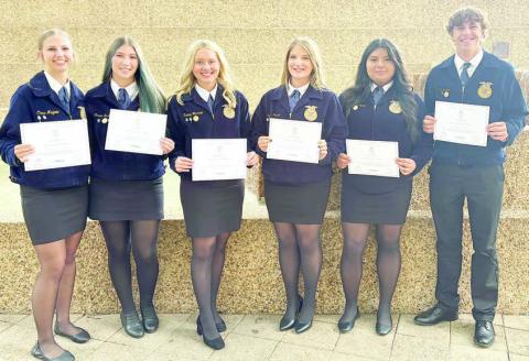SHS students earn FFA’s highest degree