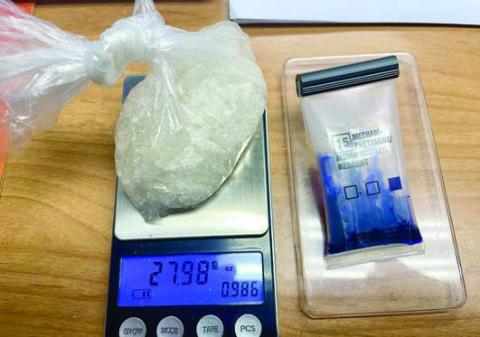Shown are the drugs seized following execution of a search warrant that led to the arrest of a Flatonia man.