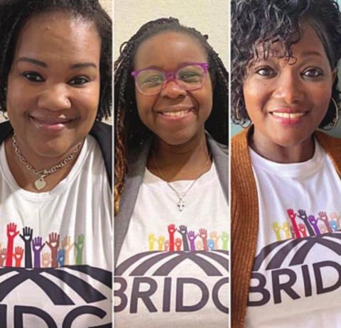 BRIDGE executive directors are (from left) LaToya Ray, Rebecca Powe and LaKeisha Brown-Moore.
