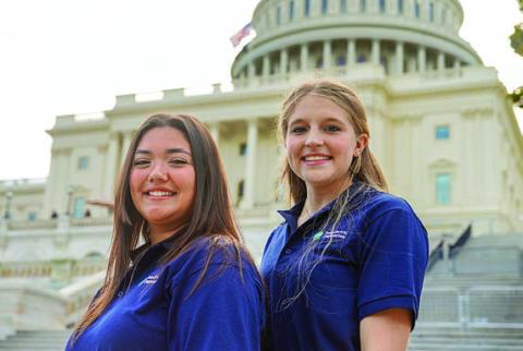 In 2024, Rylynn Thumann of Weimar and Reagan Moreau of Round Top were chosen to participate in the Government-in-Action Youth Tour to Washington, D.C.