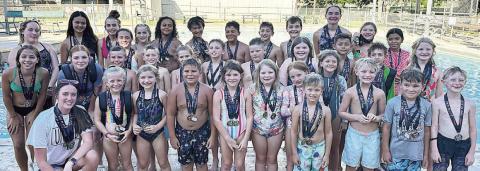 Schulenburg Sharks’ Meet of Champs medalists