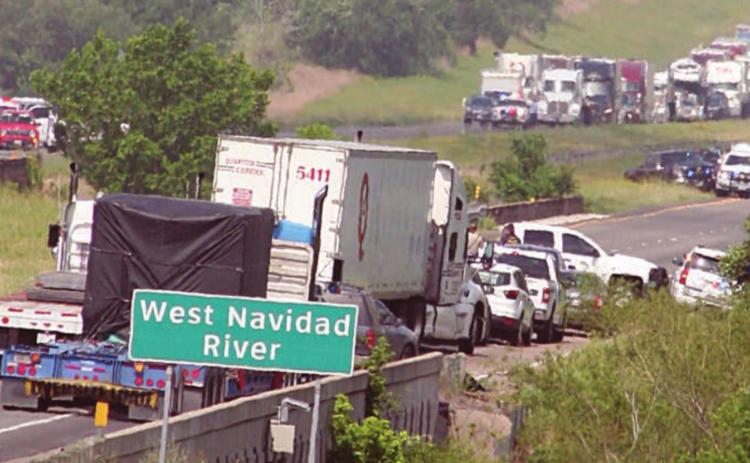 Chase on I-10 ends west of town