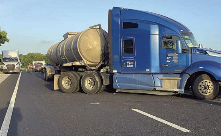 No injuries reported in multi-vehicle accident