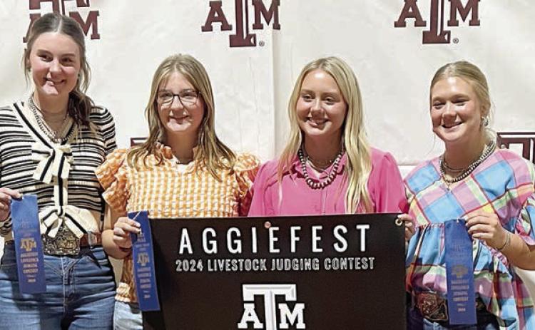 FFA’ers win awards at Aggiefest Livestock Judging Contest