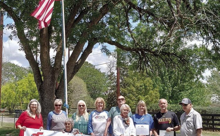 DAR/SAR flag display honorees for April
