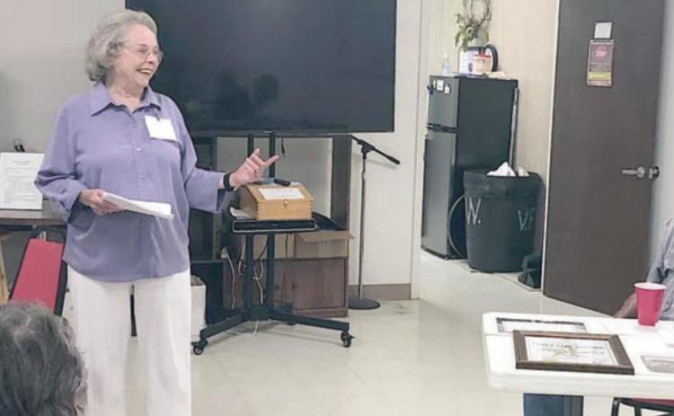 Guest Speakers – Clara and Julius Bartek spoke about their Heritage Ranch designation for the lunch-and-learn program on Monday, June 27.