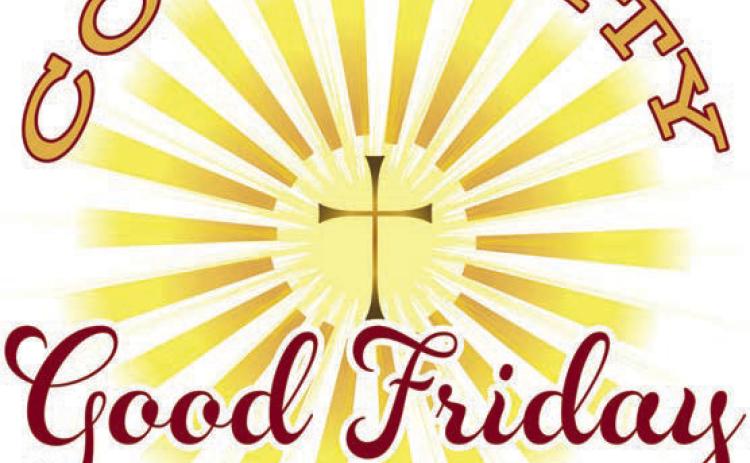 The Schulenburg Ministerial Alliance will host its annual Community Good Friday Service on March 29 at noon. It will be held at First United Methodist Church, 209 North Upton Ave. The Rev. Lemae Higgs, pastor of Swiss Alp Lutheran Church will preach and a light meal will follow. A free-will offering to support the work of the Ministerial Alliance will be taken and its pastors wish all a very blessed Holy Week and Easter.