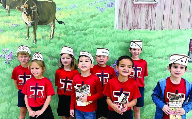 St. Rose kindergartners visit Blue Bell