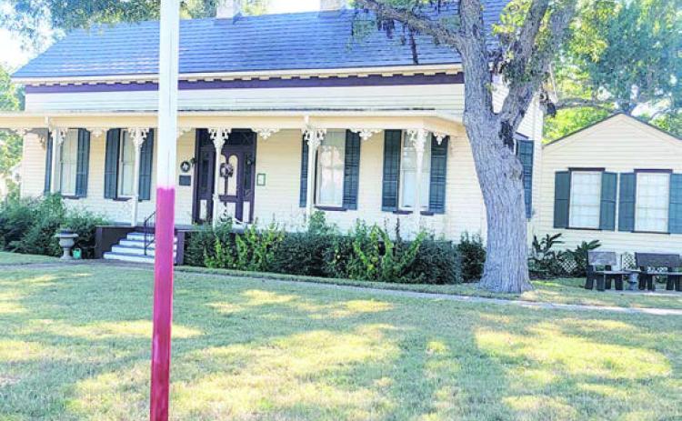 An endowment “thermometer” in the yard of the N.W. Faison House at 822 S. Jefferson in La Grange marks the progress of the endowment fund needed to keep the house operational. What can be done to help?