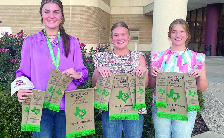 Livestock judging team places second at Texas 4-H Roundup