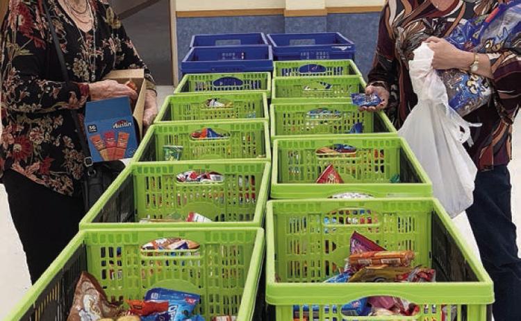 “Goodie Basket s” for active teachers and staff at all Fayette County schools were assembled by members of the Fayette County Retired Teachers Association at the Jan. 9 meeting.