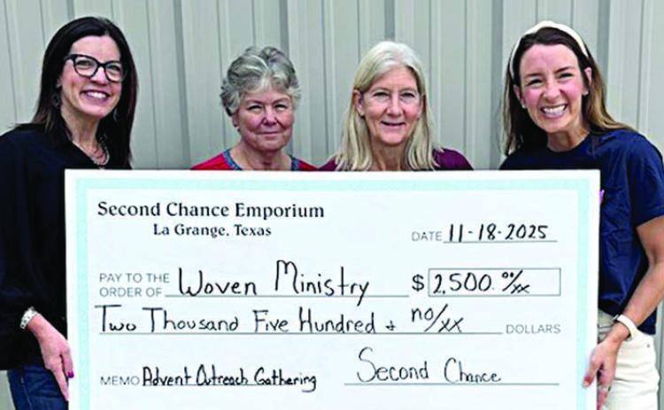 Second Chance donates to Woven Ministry