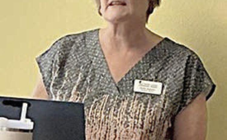 Heather Barthelme gave a program on Fayette County Community Theatre to the Literary Club.