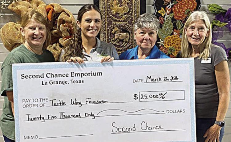 Second Chance donates $25,000 to Turtle Wing