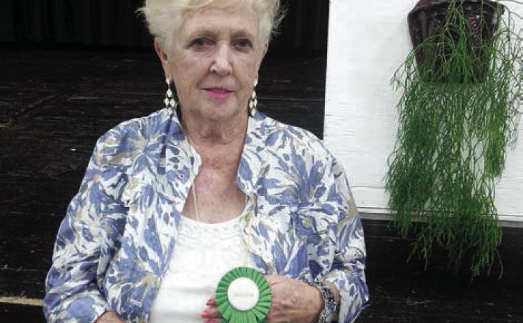 Mary Demel was honored for her 50 years of membership in the Schulenburg Garden Club at the luncheon on Sept. 2.