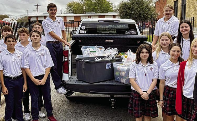 St. Rose collects for Food Pantry at Thanksgiving Mass