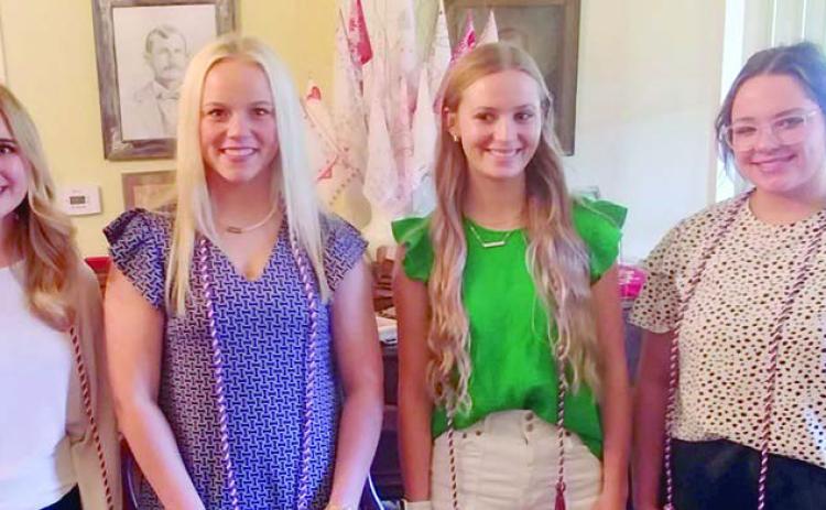 Good Citizens for 2024 – (from left) Ava Matias of Sacred Heart High School, Hannah Fisbeck of Weimar High School, Alley Fitzgerald of Columbus High School and Hope Schneider of Rice Consolidated High School.