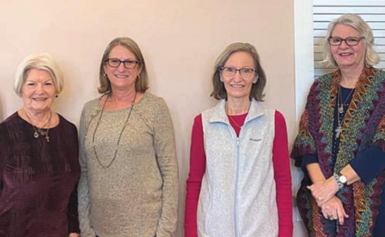 2022 officers of the Fayette County Chapter of the Czech Heritage Society of Texas installed on Feb. 6 were (from left) treasurer, Alfred Ermis; president, Betty Danner; secretary, Vera Wehring; director, Marilyn Cernoch; director, Cathleen Noska; and director Johnny Polasek. Not shown are vice president, Elizabeth Ripple; and directors, Adrienne Kobza, Carolyn Heinsohn and Joe Ripple.