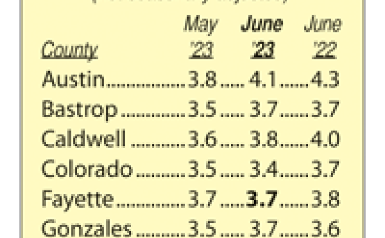 Area Unemployment Rates