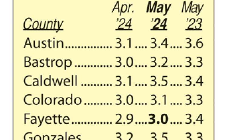 Area Unemployment Rates