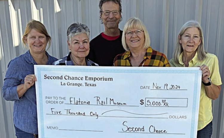 Second Chance gives to Flatonia Rail Museum