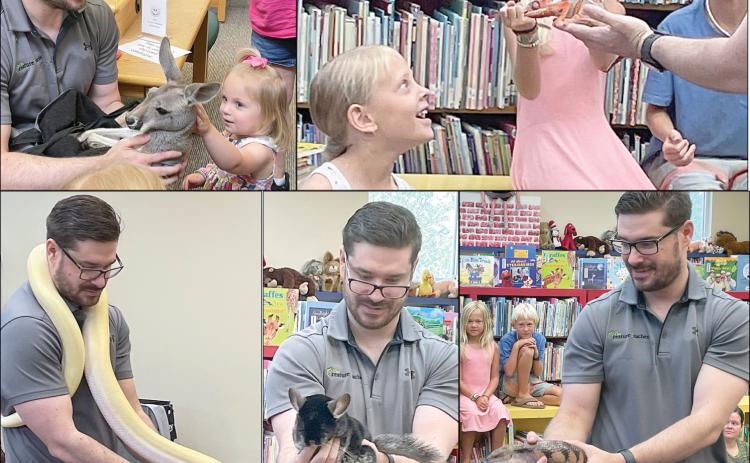 Creatures from around the world come to local library