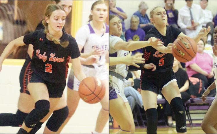 Lady Horns finish off district with win in Shiner
