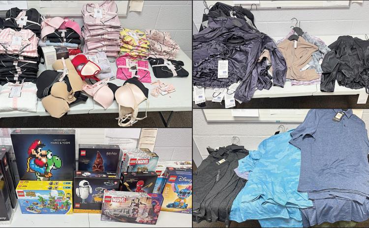 Shown above are the stolen items recovered by the SPD during a search of a vehicle following a traffic stop on Interstate 10.