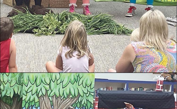 Storybook Theatre of Texas performs at local library. Sticker Photos By Darrell Vyvjala