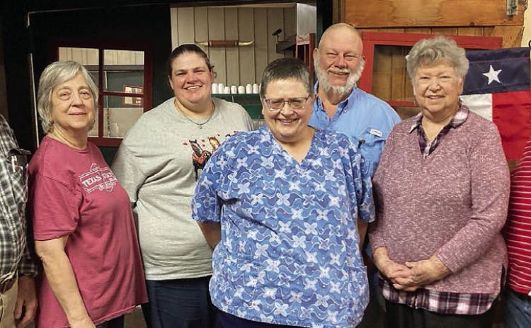 Officers of Hermann Sons Life Lodge 14 are (from left) trustee Frank Bohlmann, secretary Debora Behlen, treasurer Chelsea Moeller, trustee Jennifer Moeller, president Ed Moeller, Humanitarian Award chair Junette Rodecap and membership coordinator Mary Schroeder. Not present were vice president Mary K. Seifert, trustee Elmer Ulrich and nursing center coordinator Arline Ulrich.