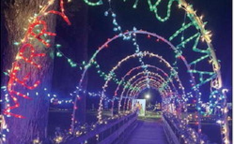 Trail of Lights set at Kreische/Monument Hill