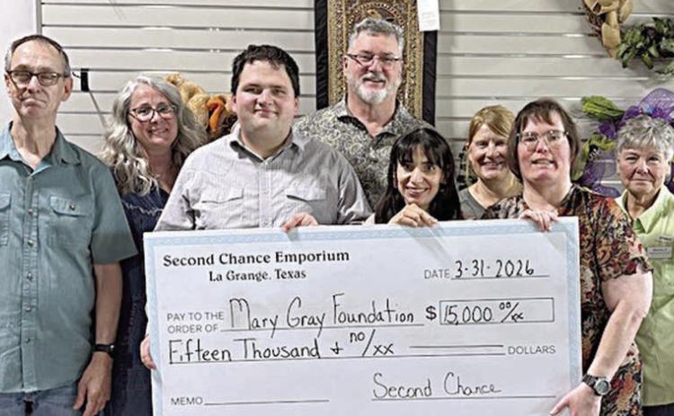 second Chance donates to Mary Gray Foundation
