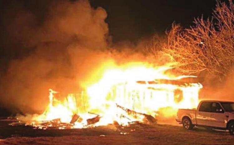 House in Swiss Alp area destroyed by fire