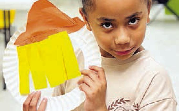 Thankgiving art at Boys & Girls Club