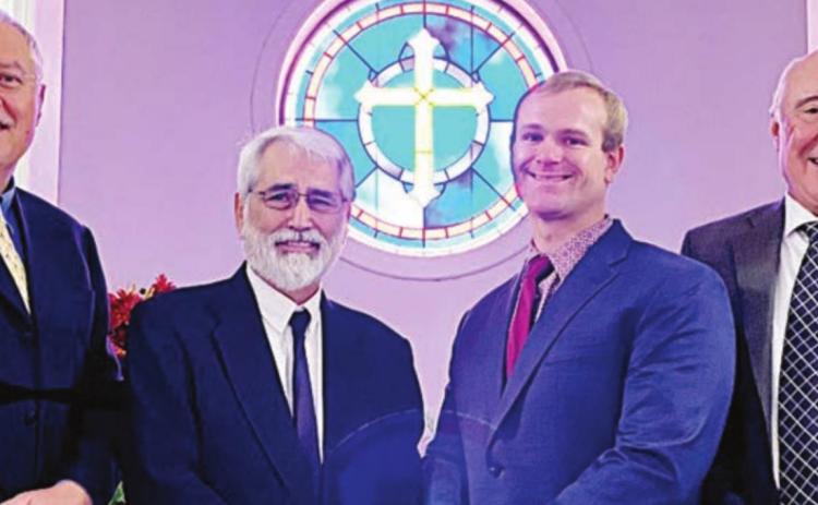 DEACON NOMINEES – Nominated to be ordained as deacons at First Baptist Church of Schulenburg are (from left) Alfred Tanagho, Larry Gutierrez, Tyler Heger and Melvin Barta.