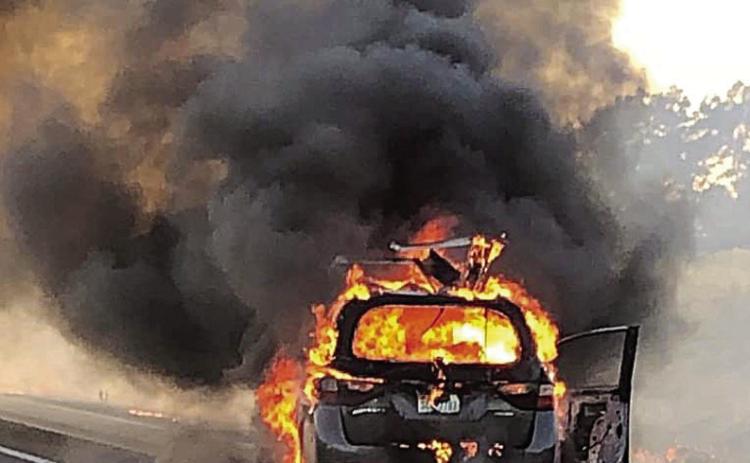Vehicle fire shuts down I-10 westbound