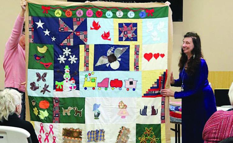 Inspirational speaker addresses Quilt Guild meeting