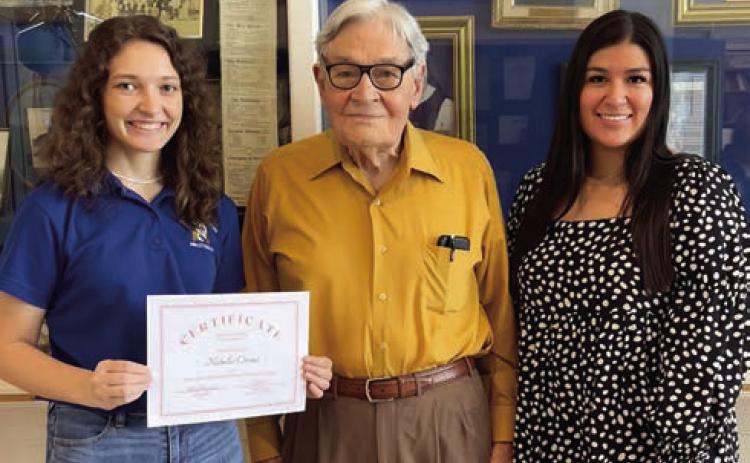 Inaugural Wanda Johnson Beaudry Stanzel Memorial Scholarship presented