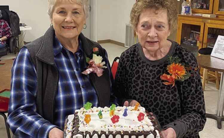 Birthday Honorees – Celebrating November birthdays at Senior Connections were (from left) Betty Mulholland and Janice Kutac.