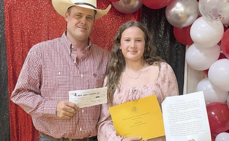 ‘beef’ essay contest certificate presented