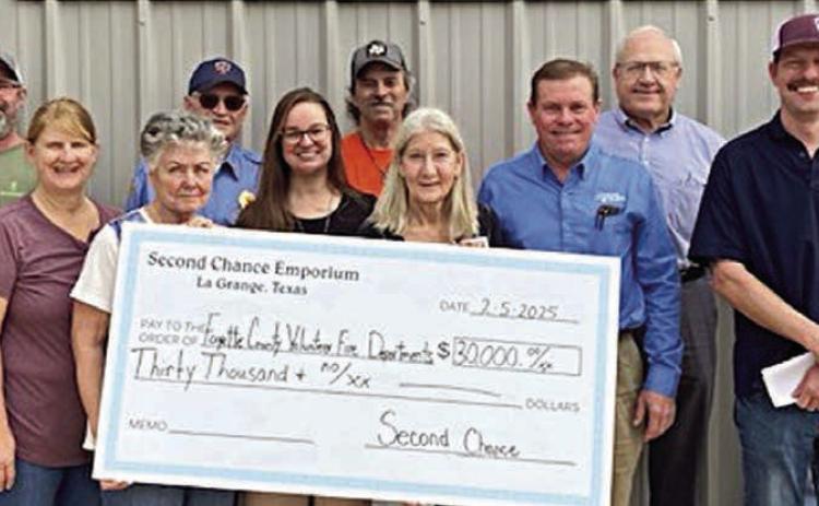 Second Chance donates $30,000 to county’s volunteer fire departments