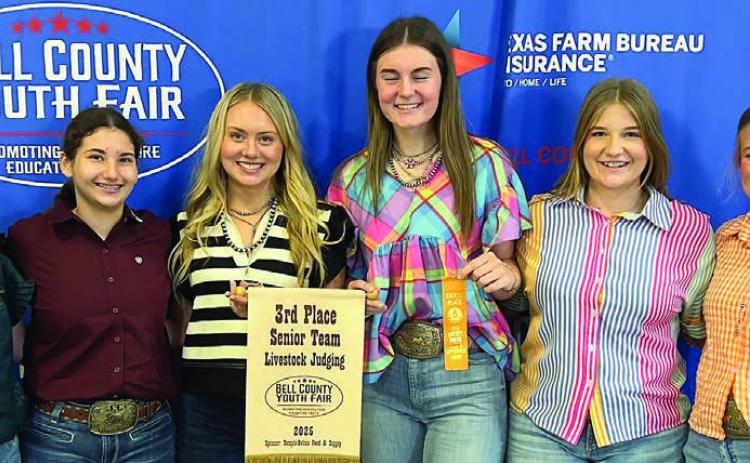 FFA team enters Bell County Livestock Judging Contest
