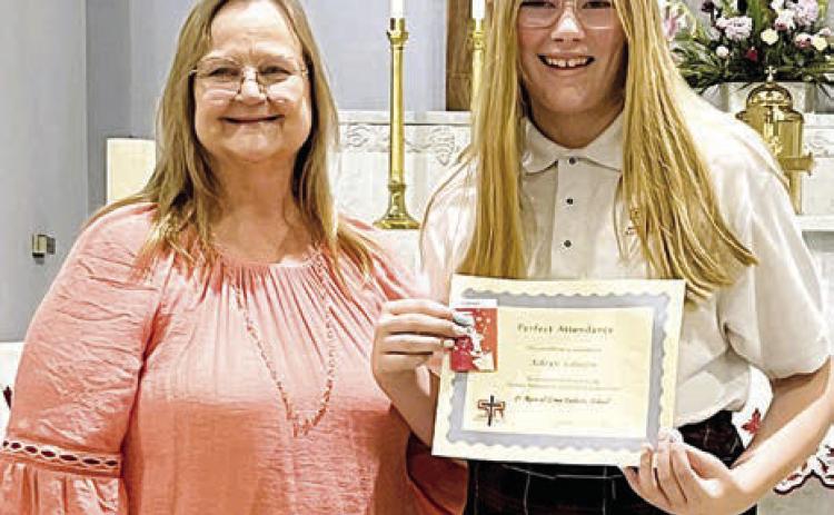 School year perfect attendance